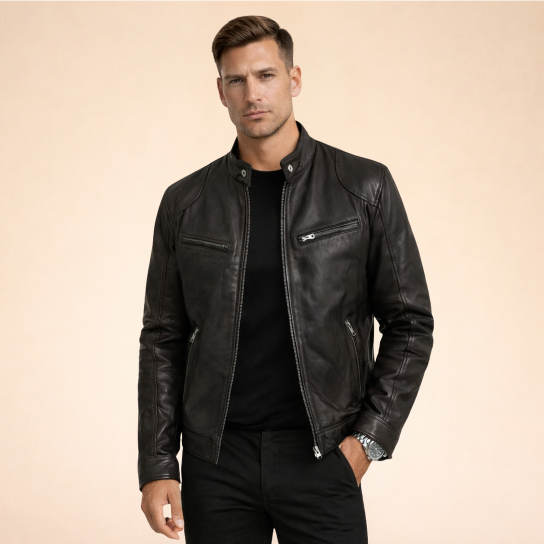 Vincenzo| Elegante Herrenlederjacke