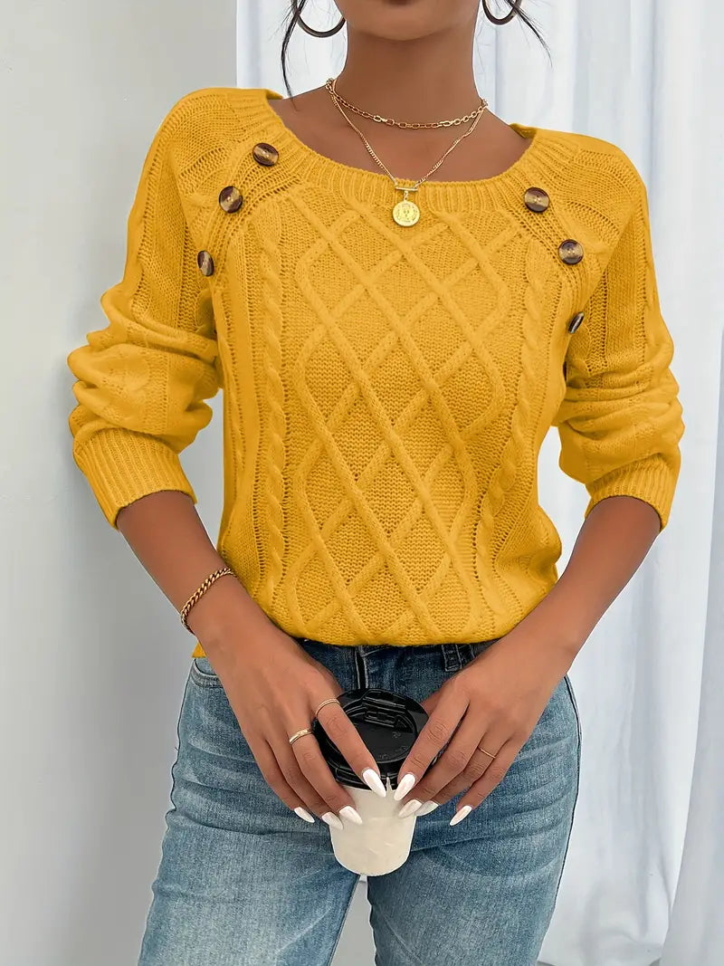 Lina | Pullover a Maniche Lunghe – Elegante Stile Casual