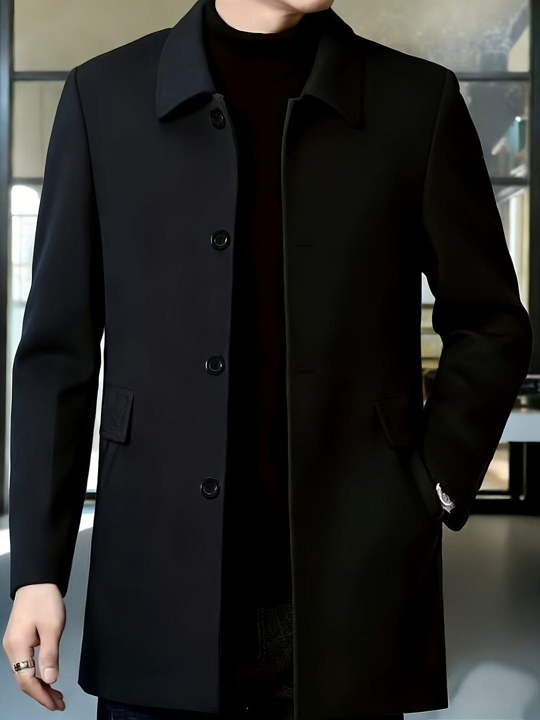 Gerard | Cappotto Single-Breasted Elegante