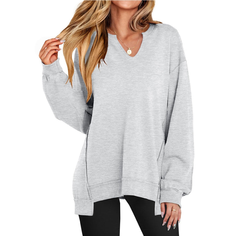 Valentina | Comoda tunica top oversize con scollo a V