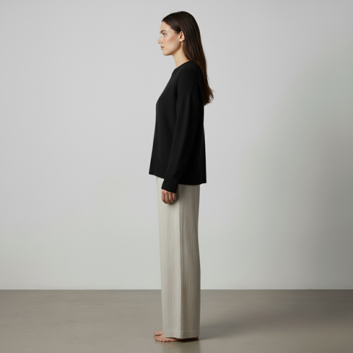 Victoire | Maglione casual in cashmere effetto lino