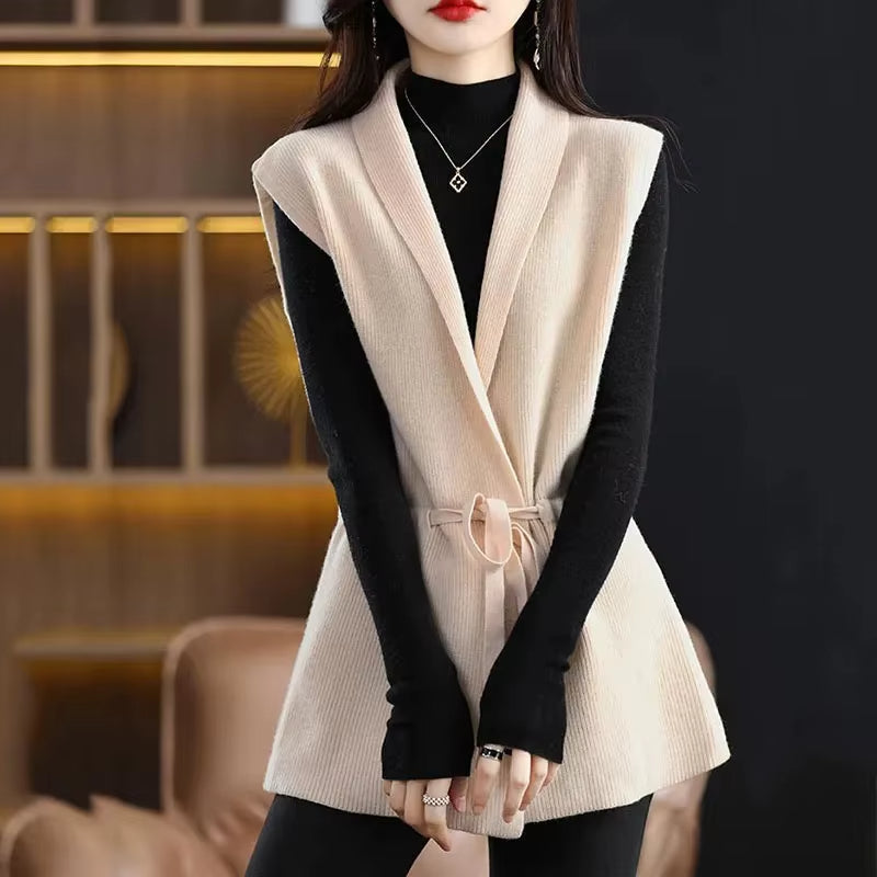 Amelia | Gilet Elegante in Pura Lana Merino