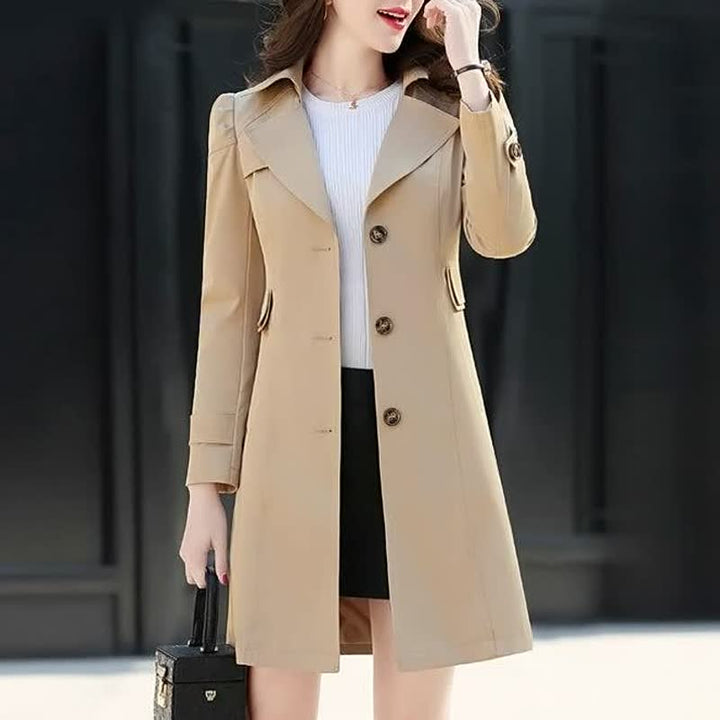 Isabella | Classic and elegant double-breasted trench coat
