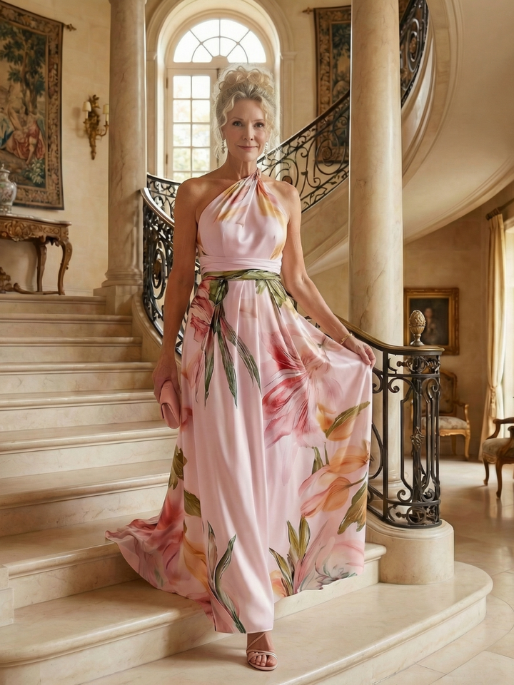 Amiel | Maxi Dress floreale leggera