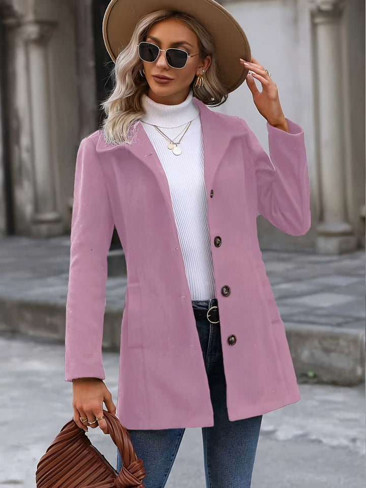 Annalise | Cappotto a Media Lunghezza Slimming con Cintura in Vita