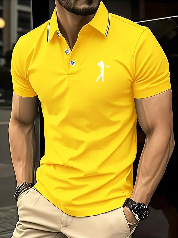 Arnold | Golf Shirt Casual a Maniche Corte con Stampa