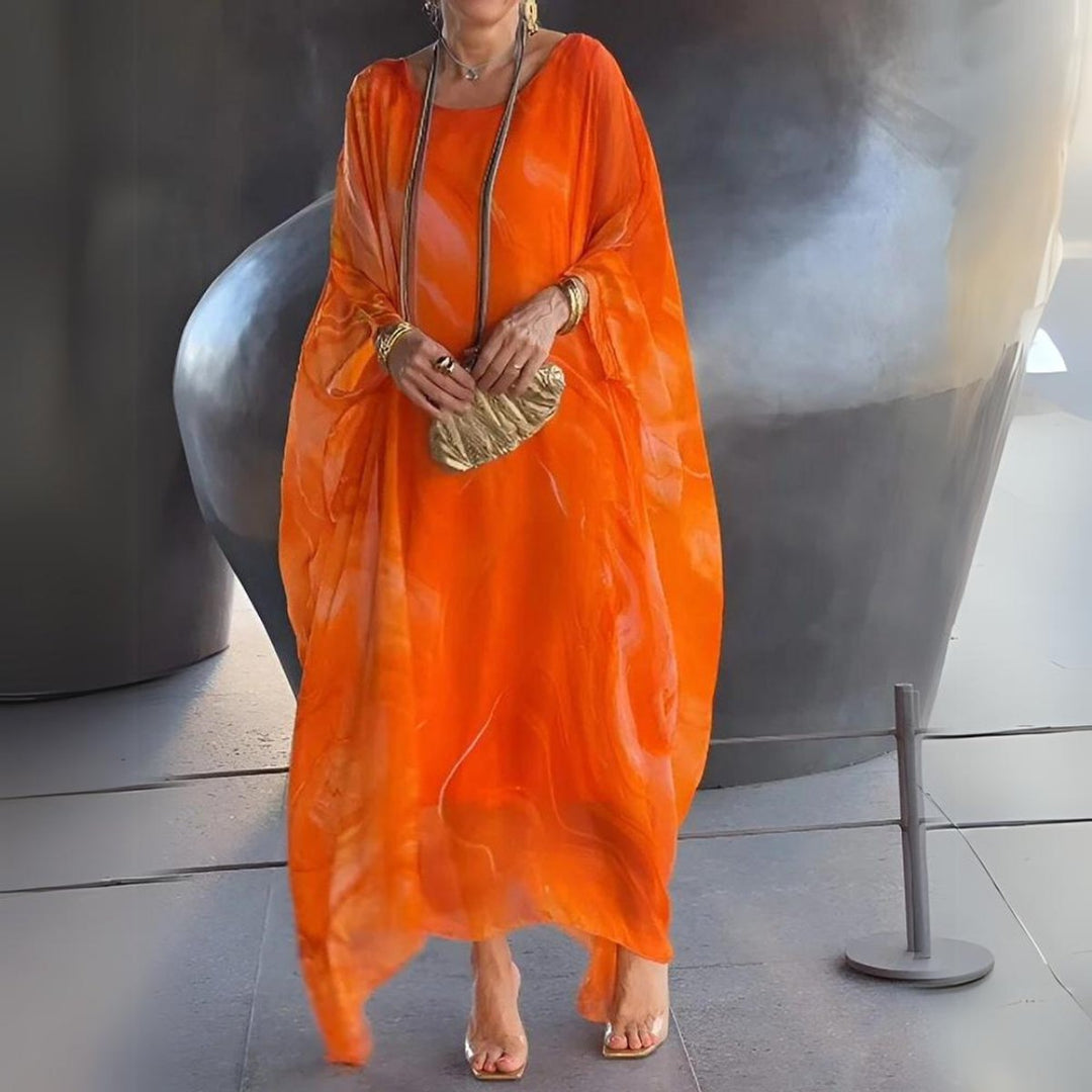 Lucy | Elegantes langärmeliges Maxikleid