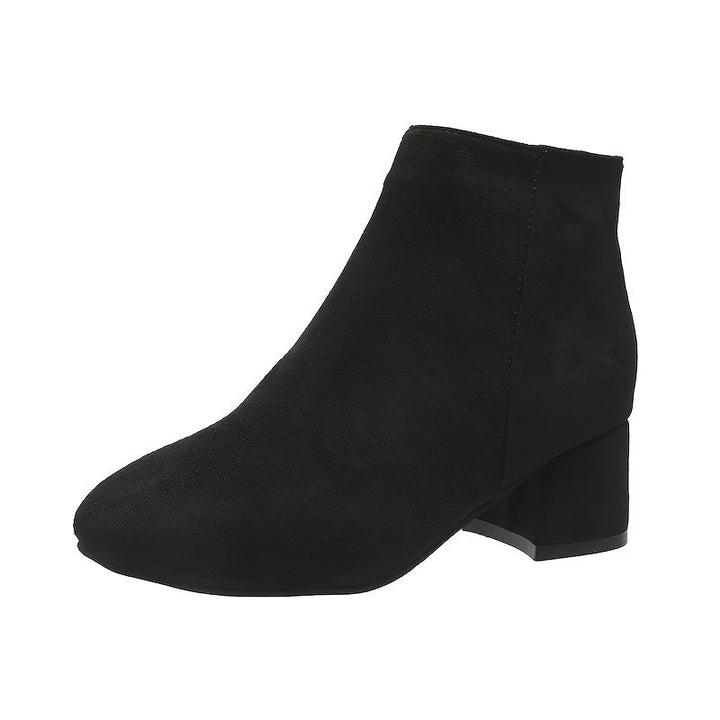 Julia | Suede-Look Chelsea Ankle Boots with Low Heel