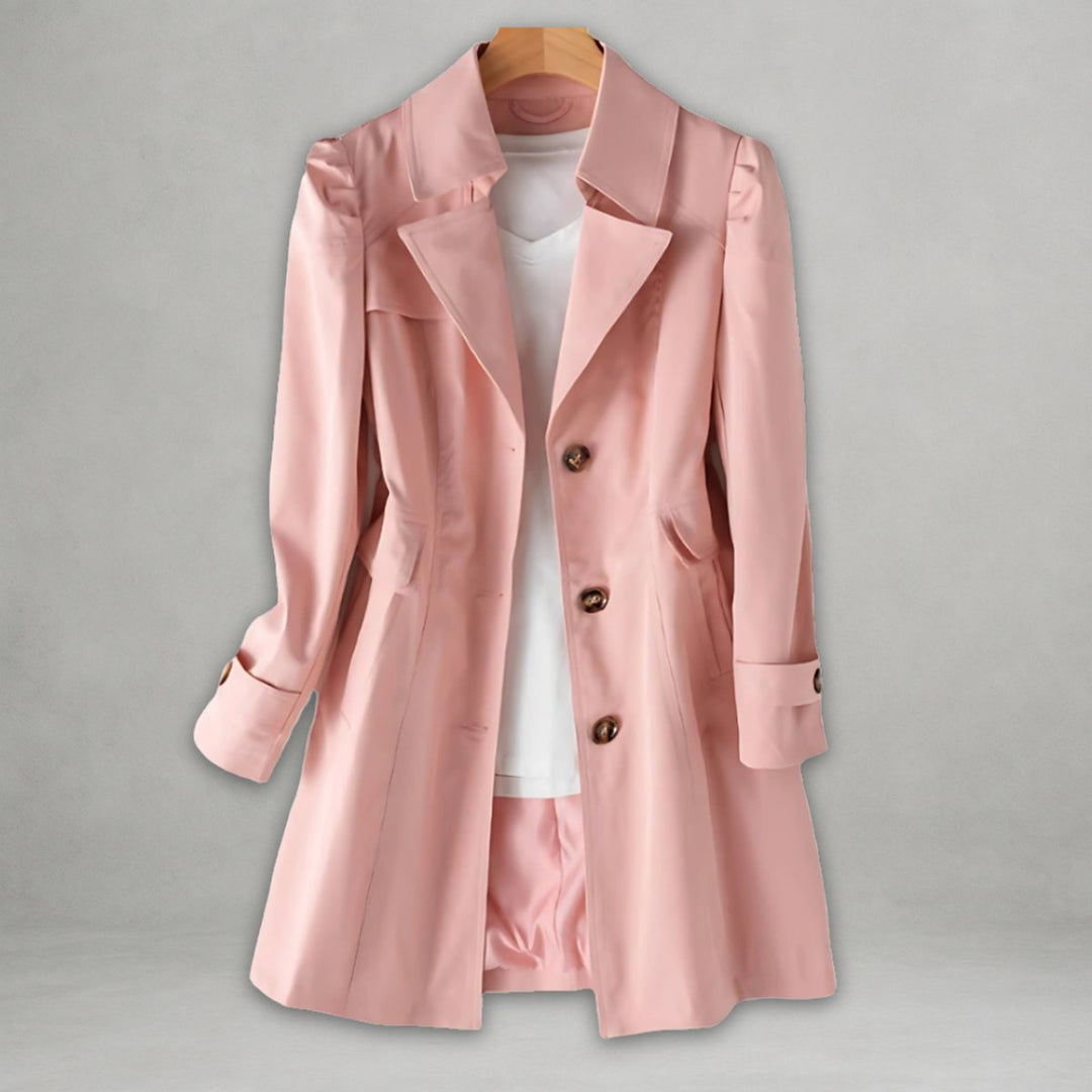 Emma | Langer, lässiger und wasserdichter Trenchcoat