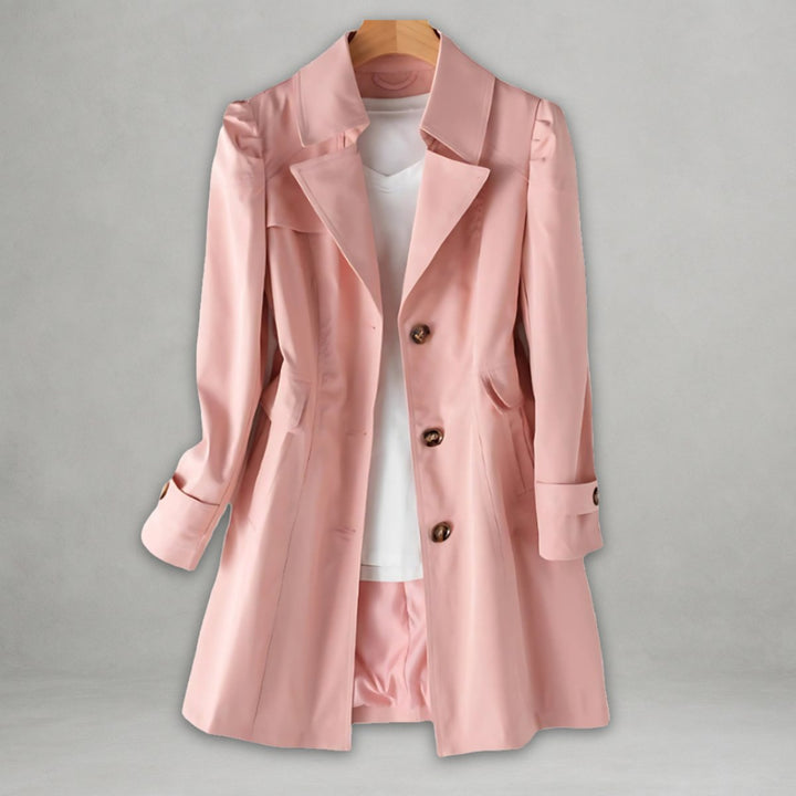 Emma | Langer, lässiger und wasserdichter Trenchcoat
