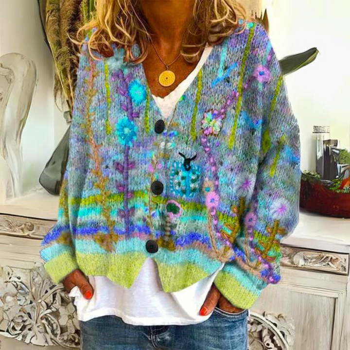 Carolin | Pullover in Maglia Colorato e Morbido