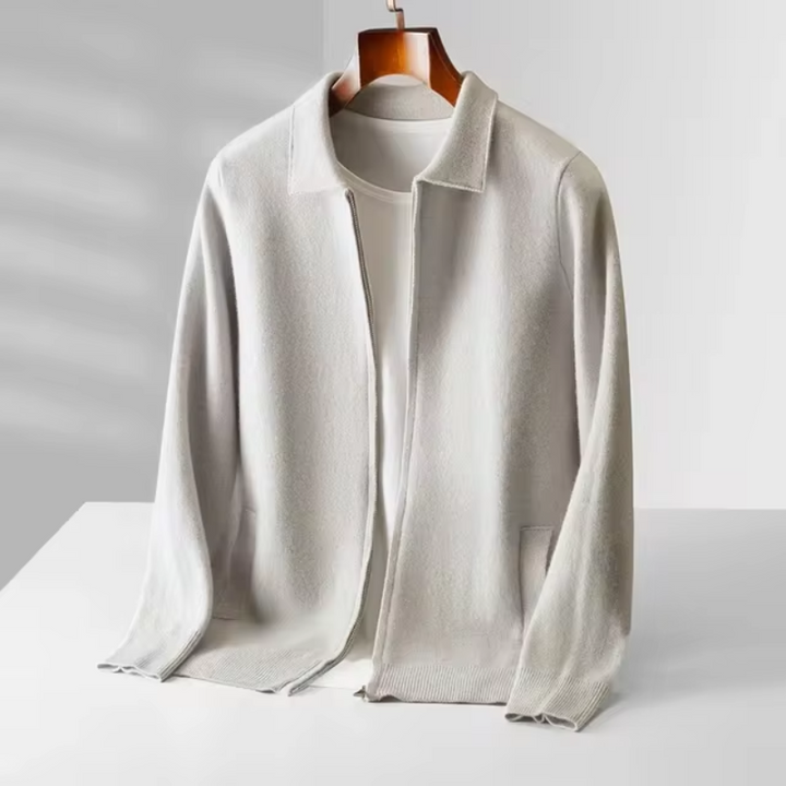 Lorenzo | Cardigan Premium con Zip Integrale da Uomo