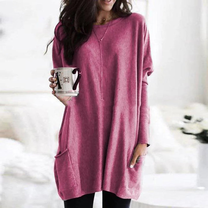 Stella | Tunica Donna Oversize a Maniche Lunghe con Tasche