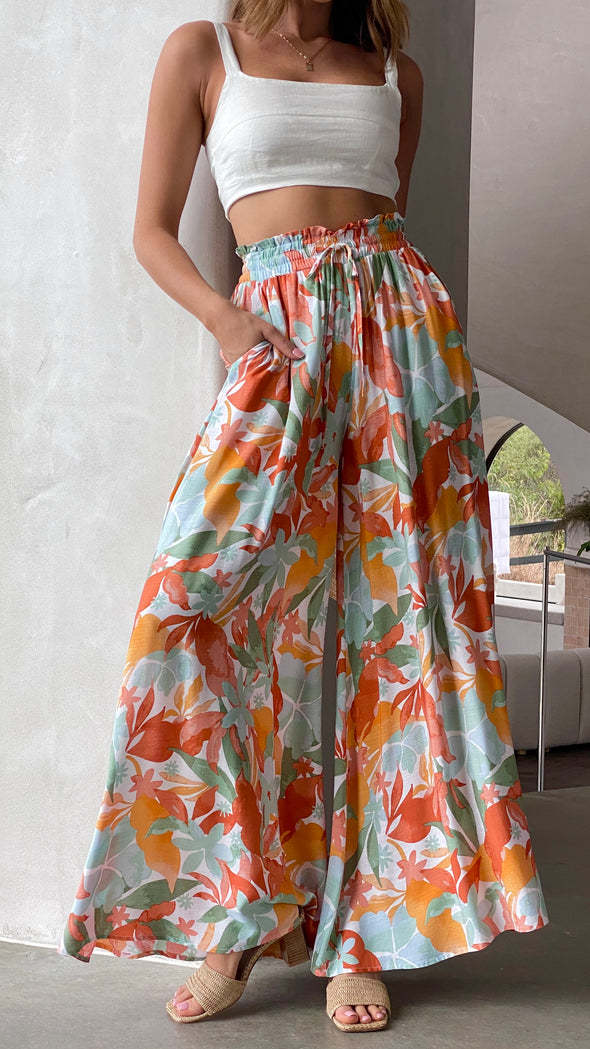 Aurora | Pantaloni Palazzo Donna Estivi a Gamba Larga
