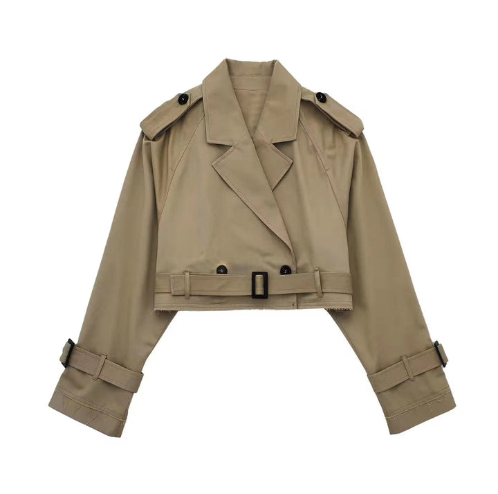 Alessia | Trench Coat Corto Elegante con Cintura