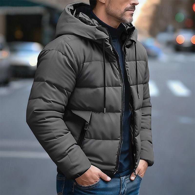 Nash | Giacca Puffer Cappotto Strutturato con Cappuccio