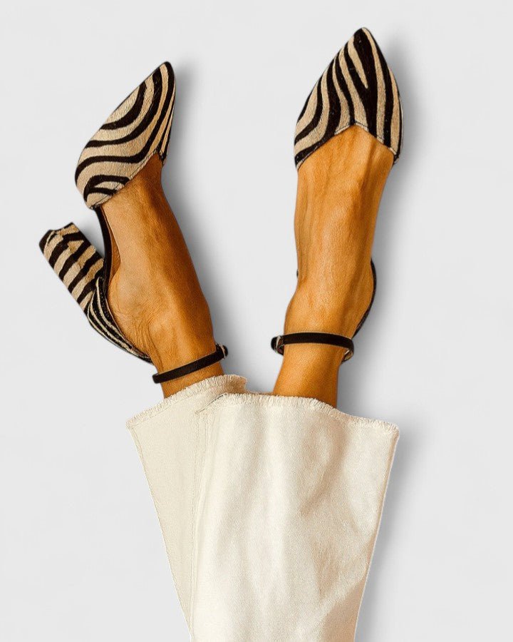 Natalie | Pointed Striped Heels – Elegante Design per Donne