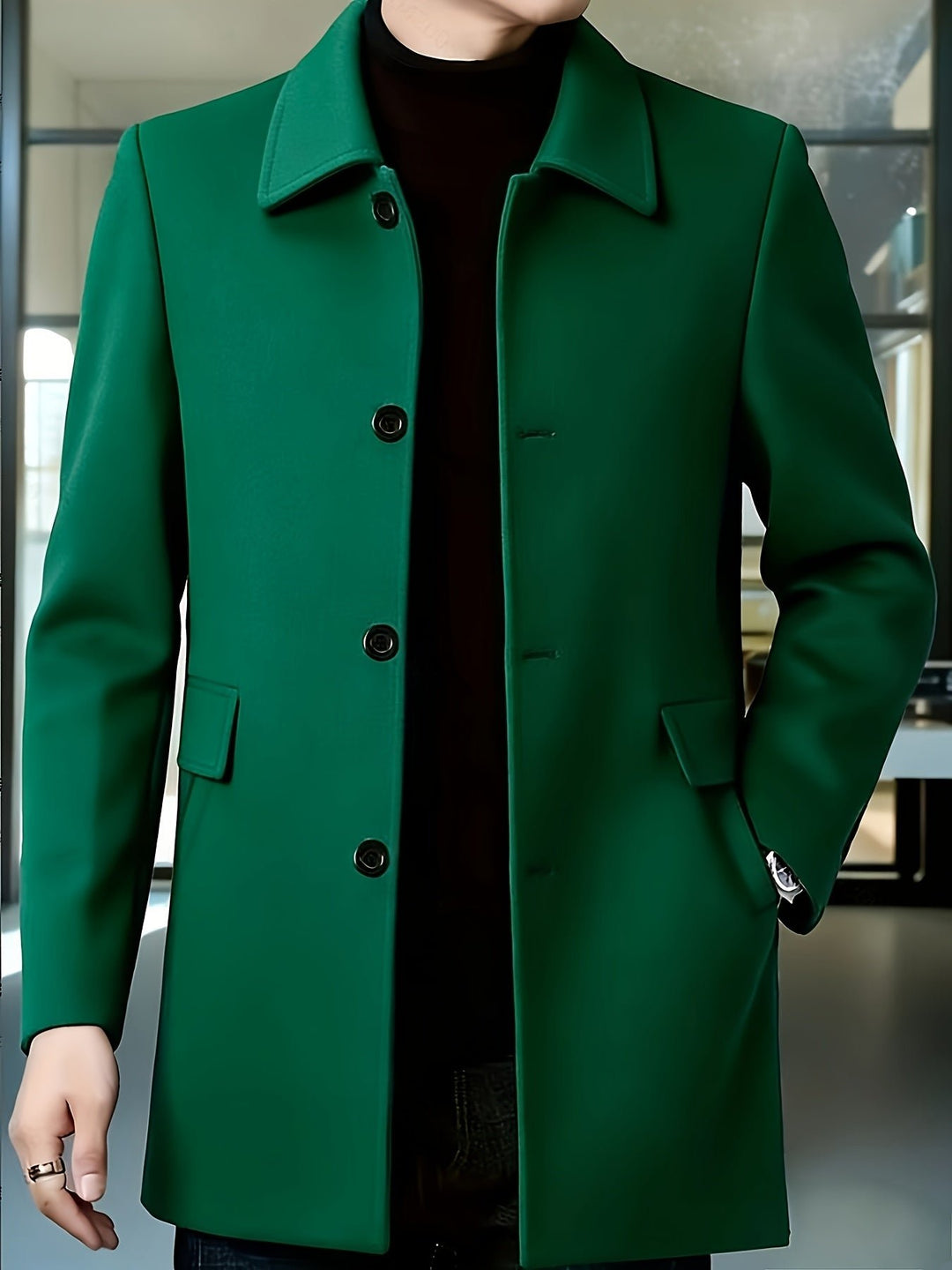 Gerard | Cappotto Single-Breasted Elegante