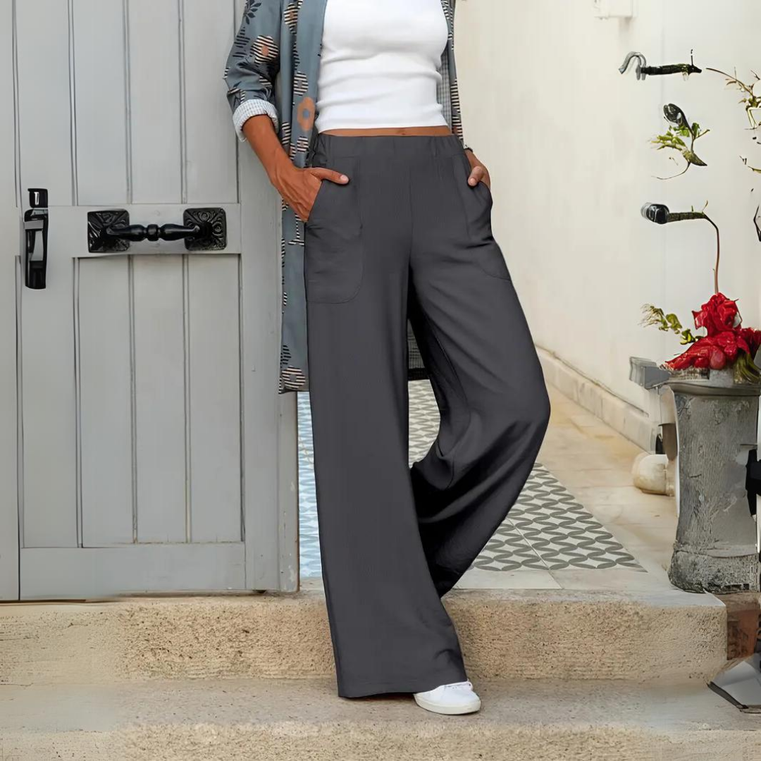 Mila | Pantaloni da donna a gamba larga eleganti e casual