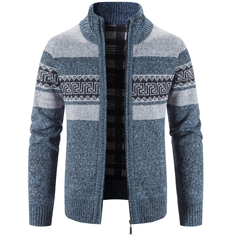 Ethan | Giacca Maglione in Maglia con Colletto Alto da Uomo