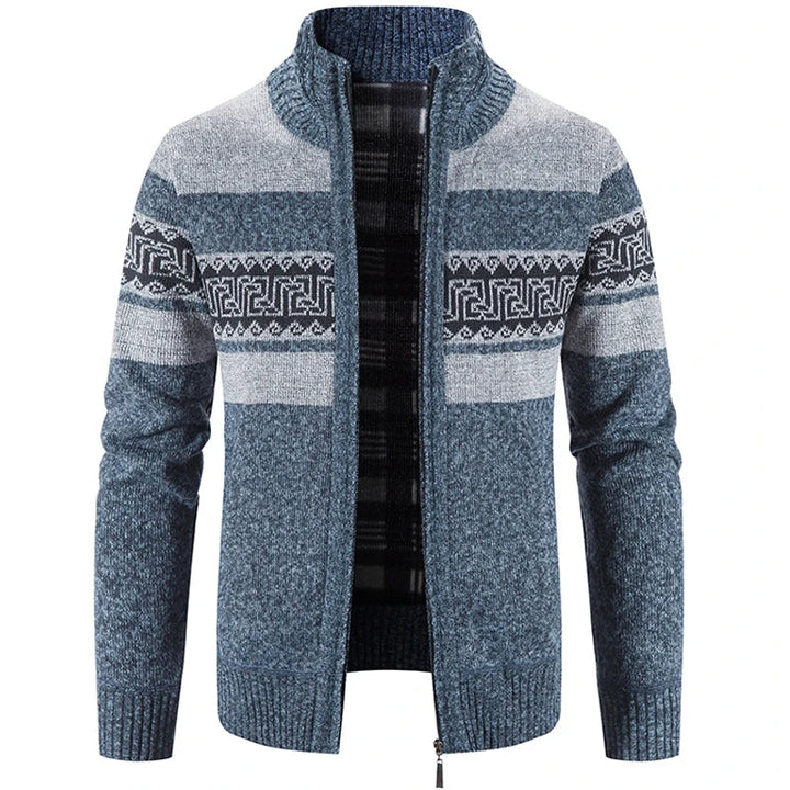 Ethan | Giacca Maglione in Maglia con Colletto Alto da Uomo
