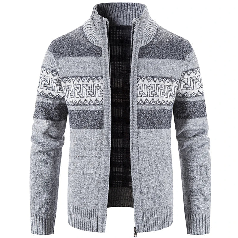 Ethan | Giacca Maglione in Maglia con Colletto Alto da Uomo