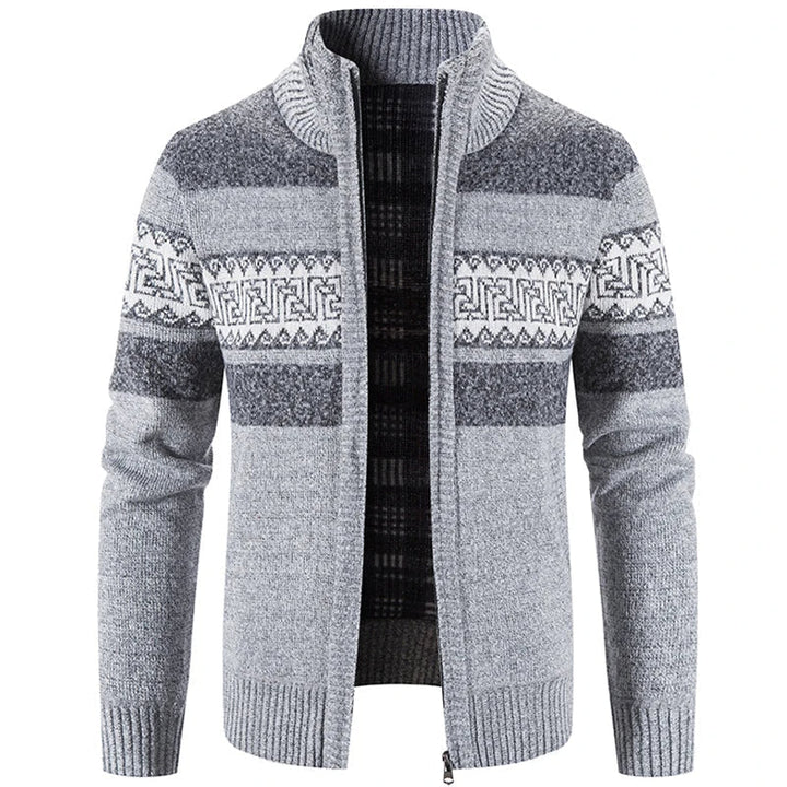Ethan | Giacca Maglione in Maglia con Colletto Alto da Uomo