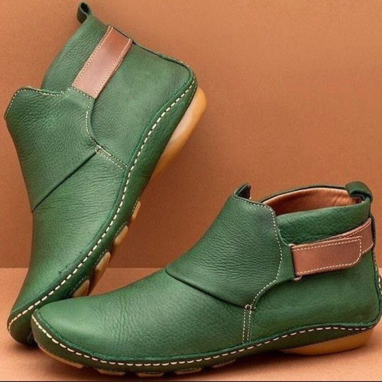 Madison | Lederstiefeletten mit verstellbarem Riemen
