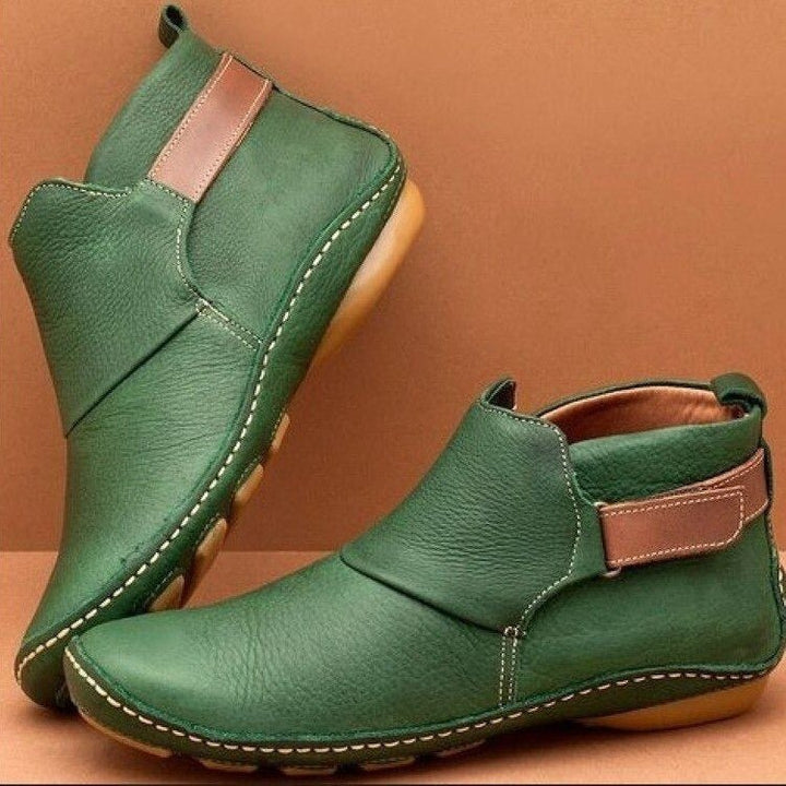 Madison | Lederstiefeletten mit verstellbarem Riemen