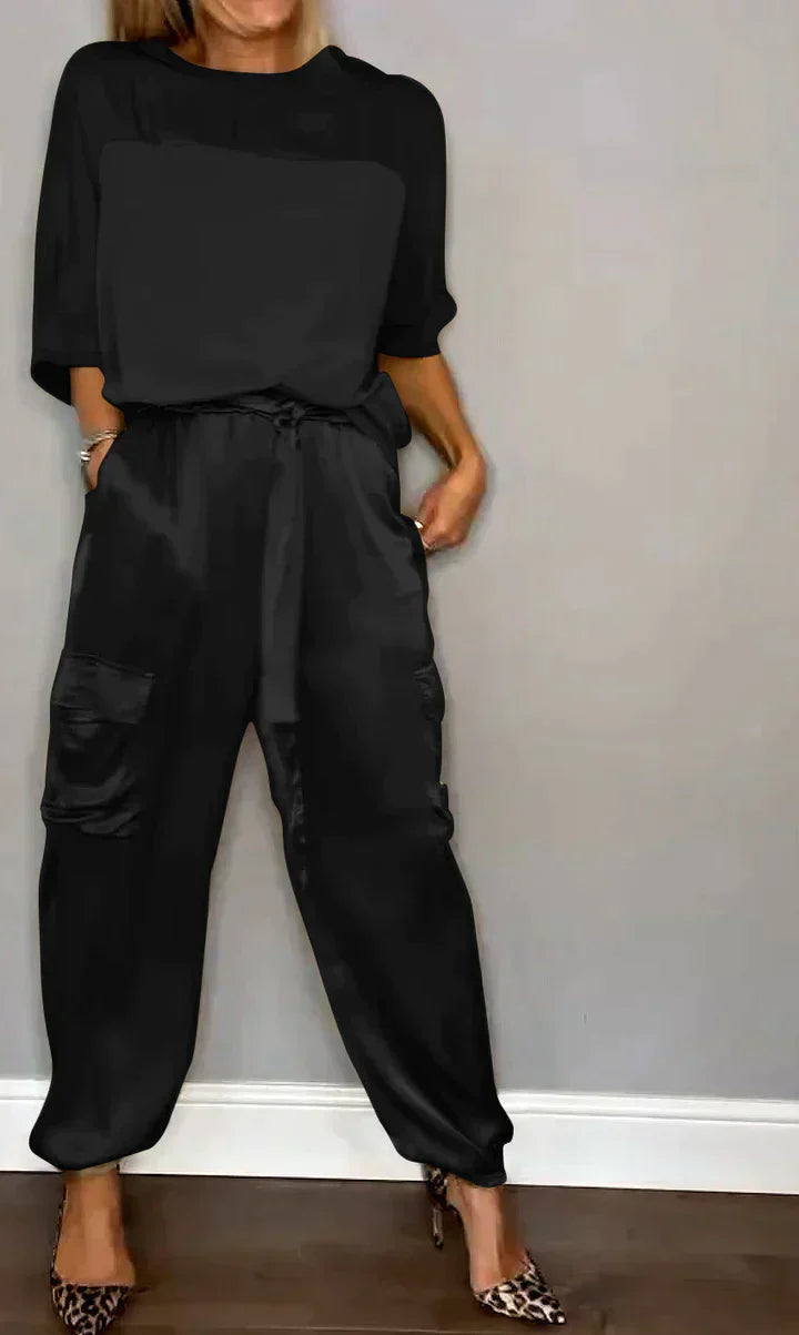 Stephanie | Set a due pezzi in raso elegante e comodo