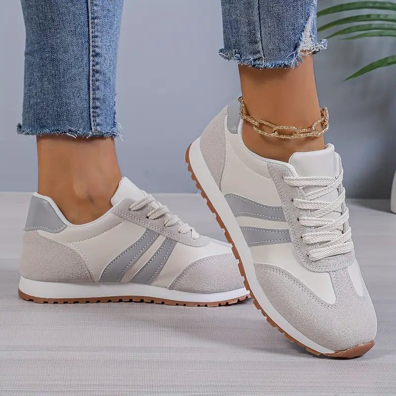 Evelyn | Sneakers Ortopediche Bicolore con Lacci