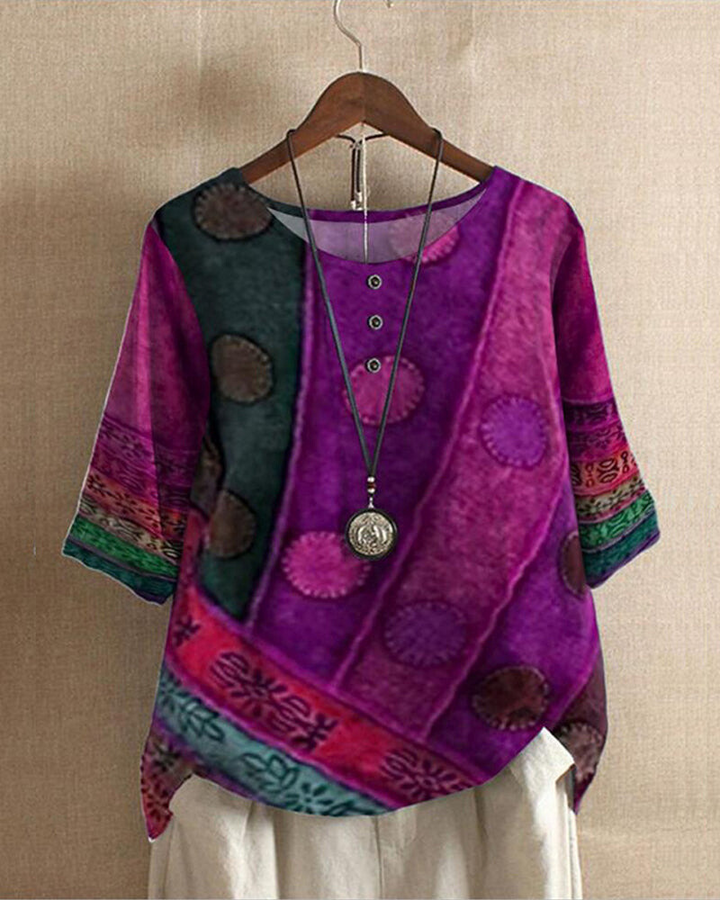 Diana | Tunica top boho versatile in misto cotone
