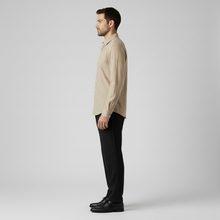 Carolos | Comoda camicia a tinta unita da uomo