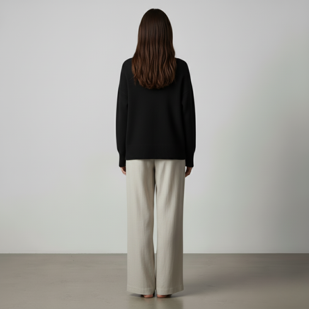 Victoire | Maglione casual in cashmere effetto lino