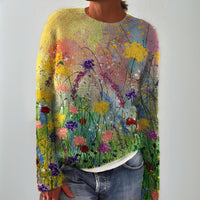 Emily | Maglione Floreale Femminile in Maglia Morbida