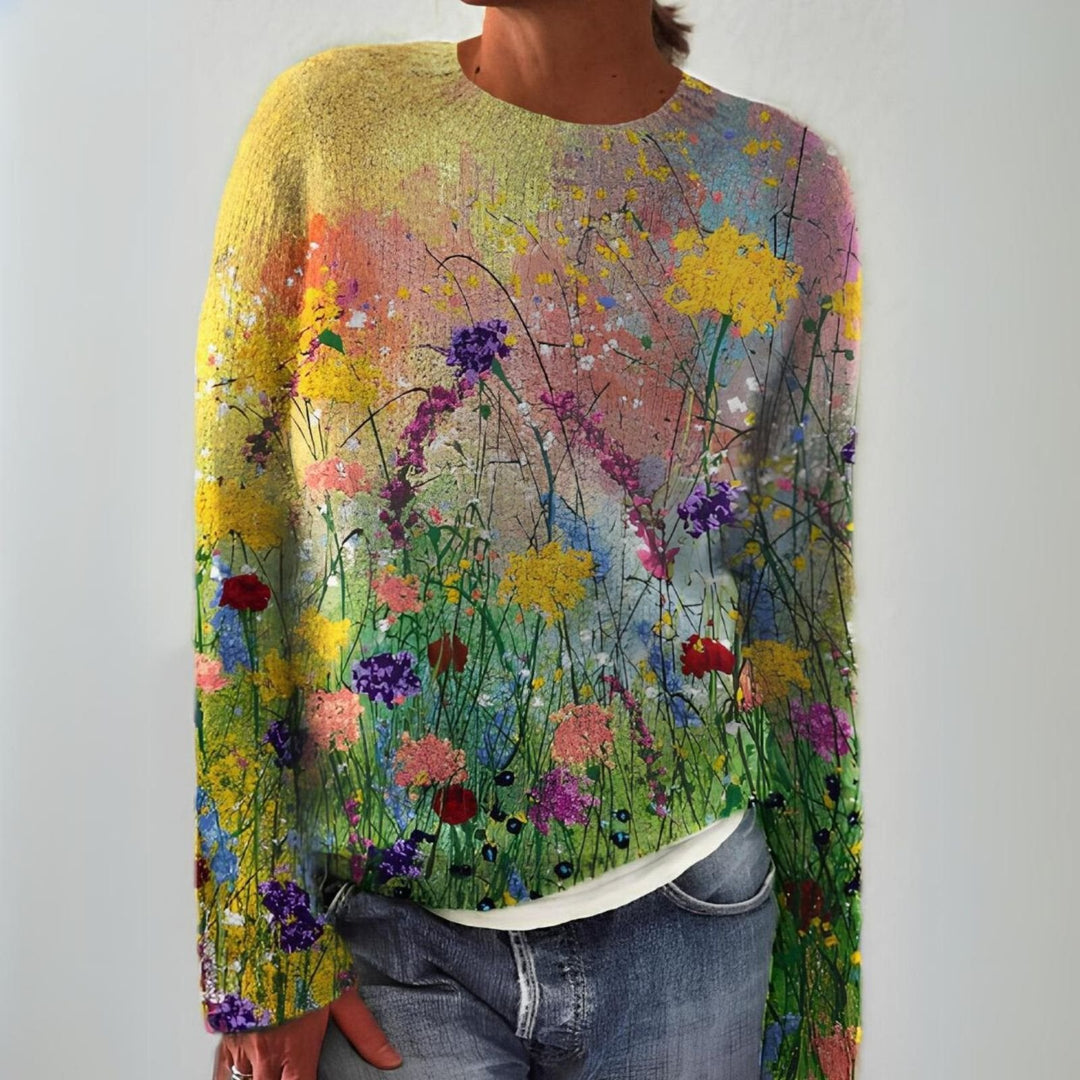 Jade | Sweaters – Cozy Floral Print for Women