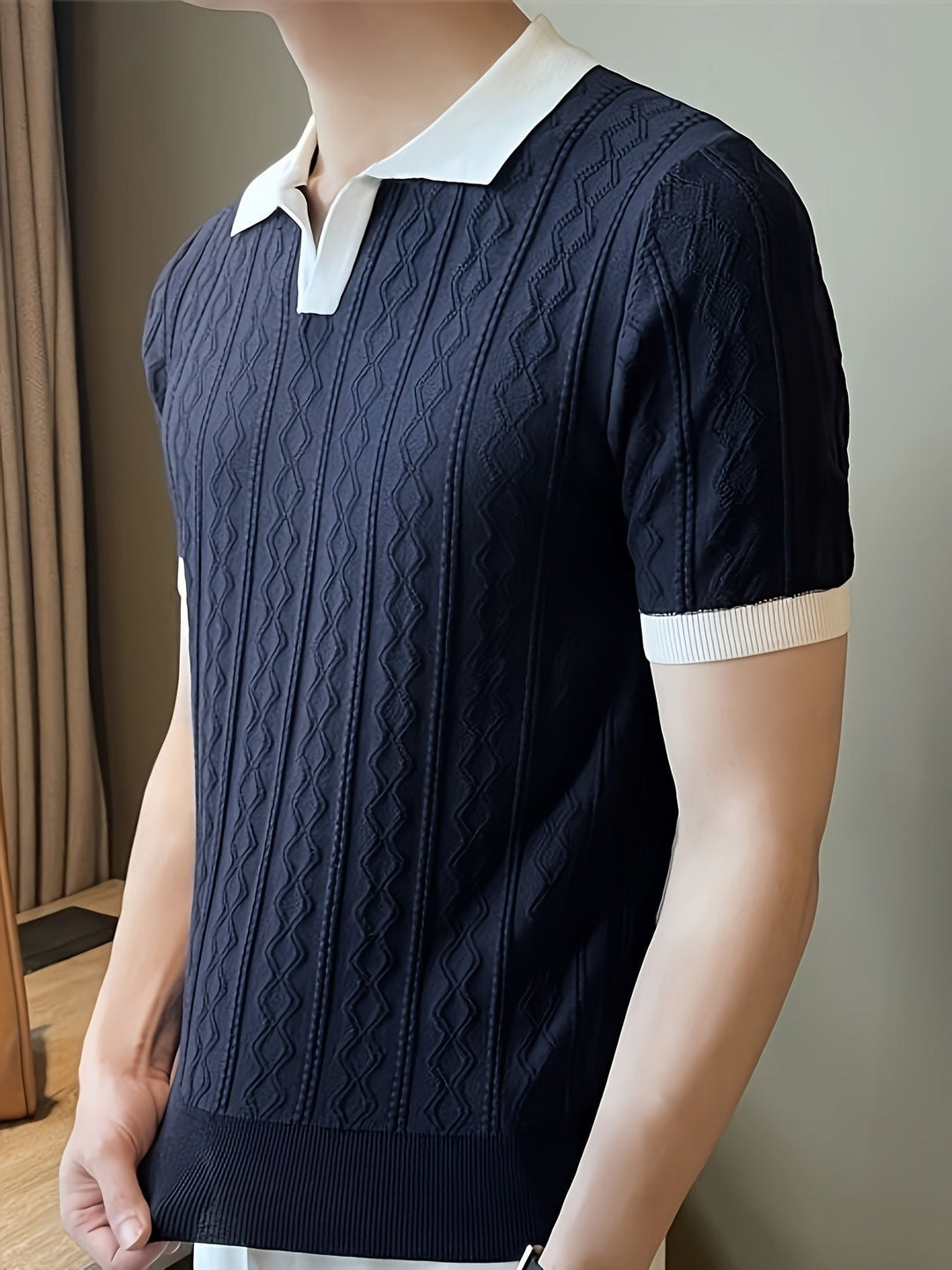 Barrett | Polo Shirt a Righe con Collo a Contrasto