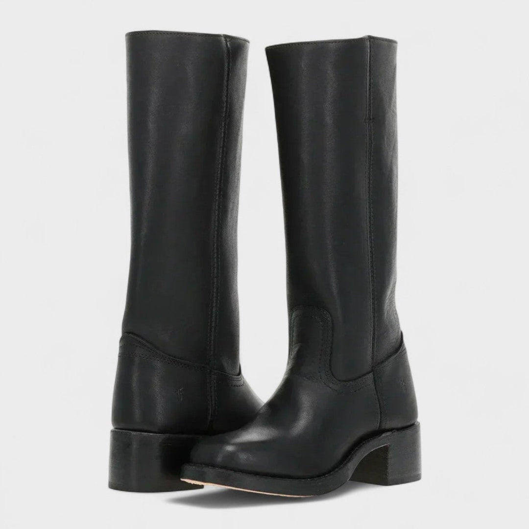 Valentina | Genuine Leather Western Knee-High Boots