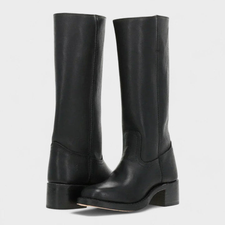 Valentina | Genuine Leather Western Knee-High Boots