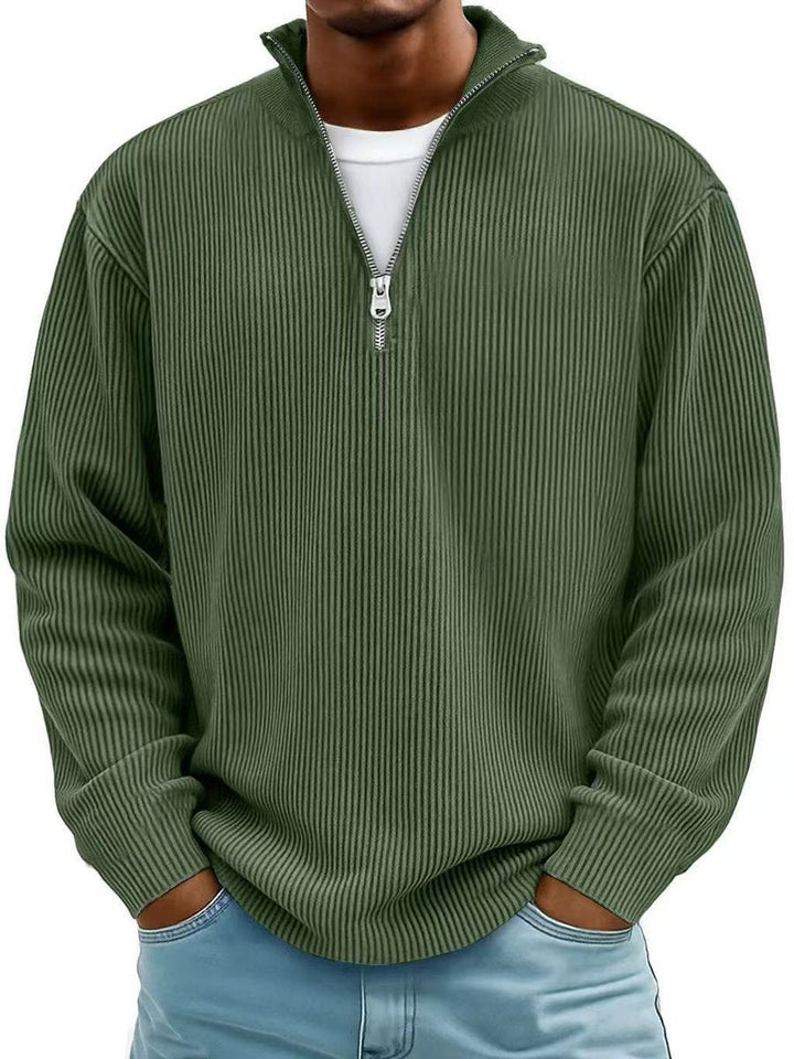 Simon | Knit Sweater – Casual Quarter-Zip Style for Men