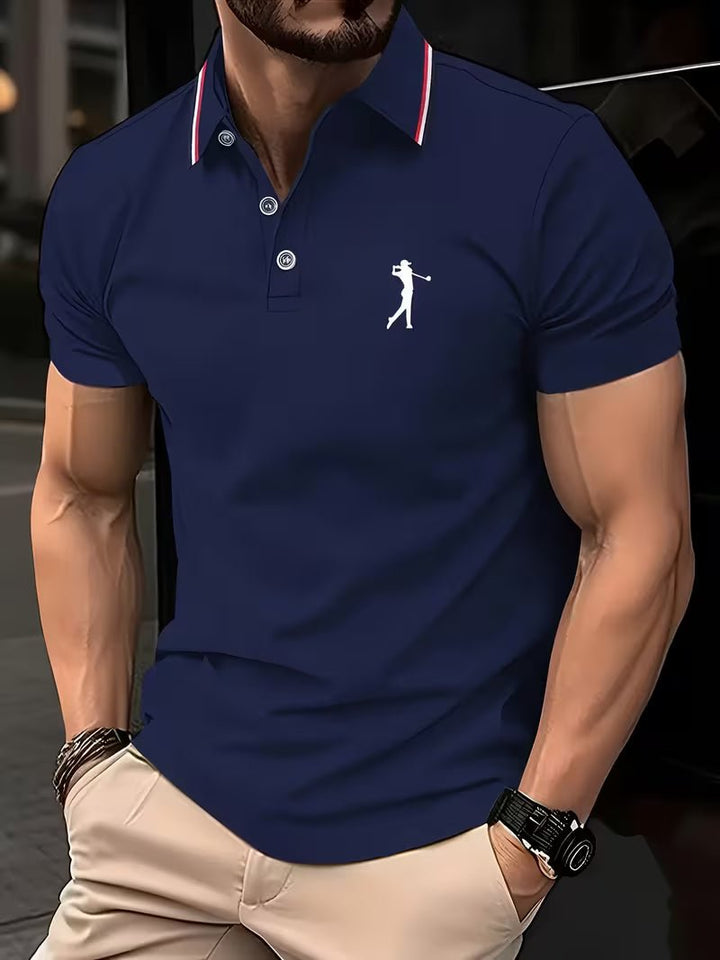 Arnold | Golf Shirt Casual a Maniche Corte con Stampa