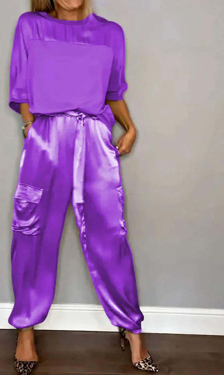 Stephanie | Set a due pezzi in raso elegante e comodo