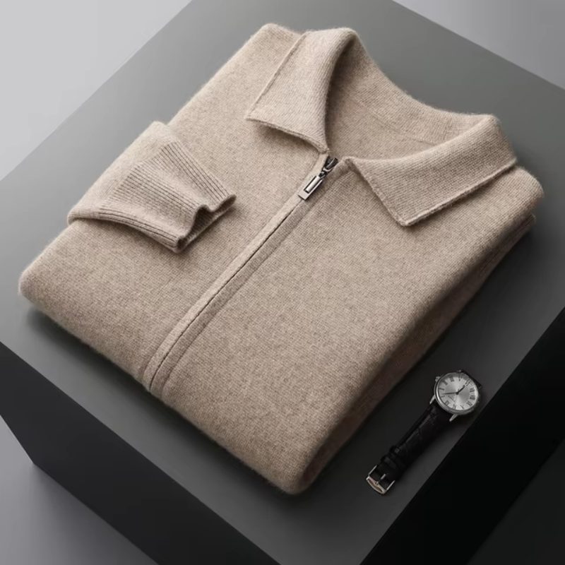 Lorenzo | Cardigan Premium con Zip Integrale da Uomo