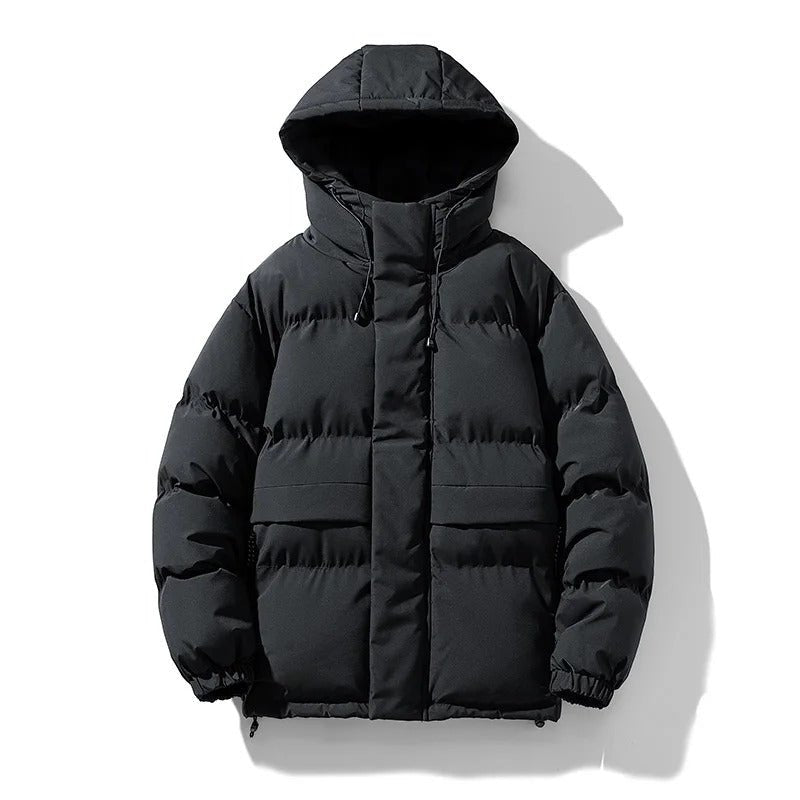 Nero Puffer | Giacca Puffer Antivento per Uomo