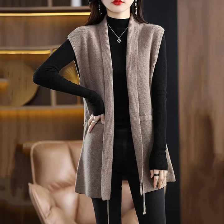 Amelia | Gilet Elegante in Pura Lana Merino