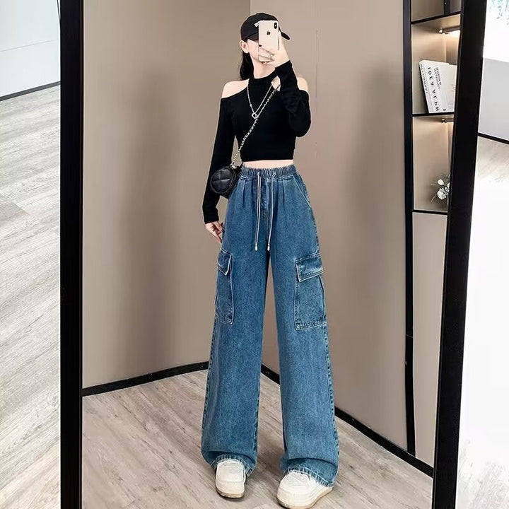 Stella | Versatile and Stylish Denim Cargo Trousers
