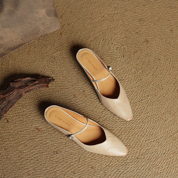 Valentina | Mules Eleganti in Vera Pelle