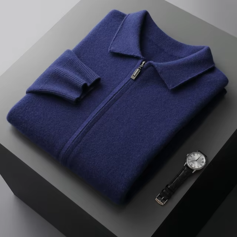Lorenzo | Cardigan Premium con Zip Integrale da Uomo