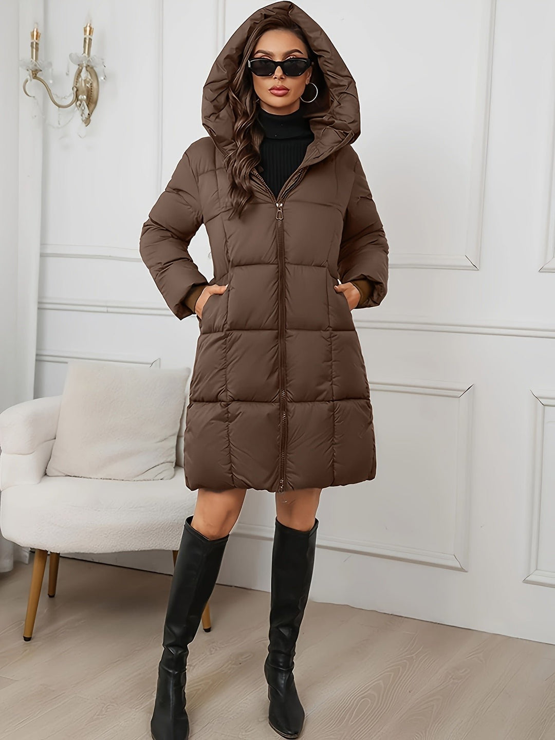 Camilla | Puffer Coat Lungo con Cappuccio