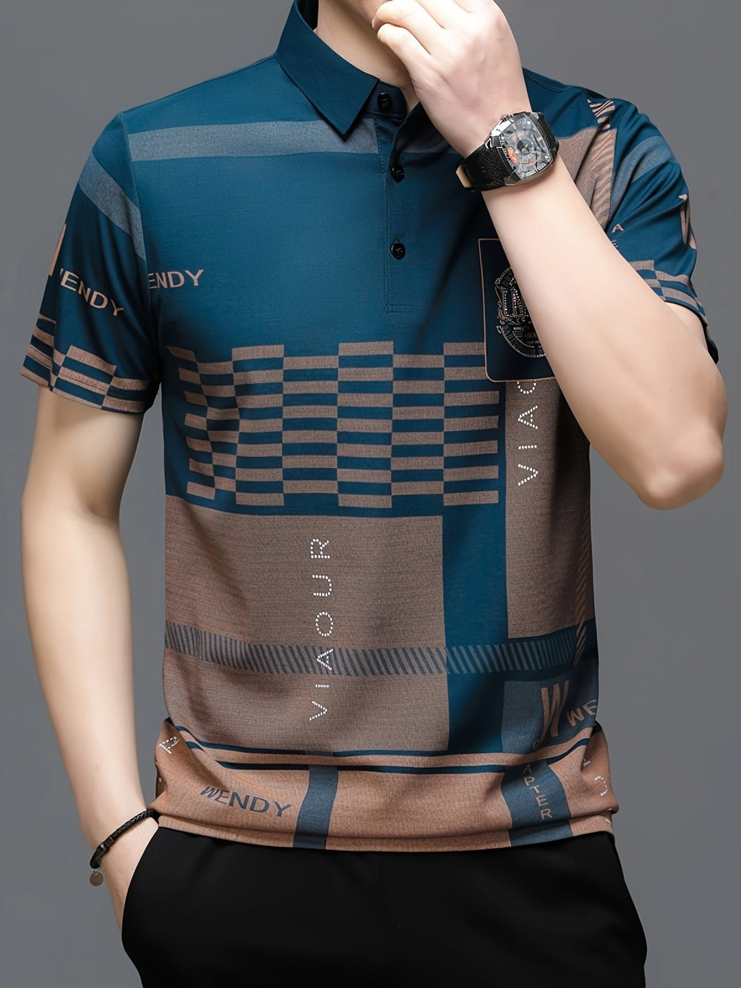 Nathaniel | Polo Shirt Colorblock Raffinato